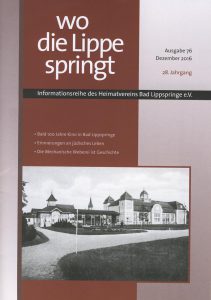 Deckblatt "wo die Lippe springt" Ausgabe 76, Dezember 2016