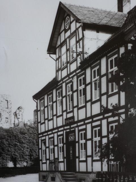 Damaliges Rathaus Bad Lippspringe, komplette Fassade, ca. 1925