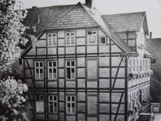 Damaliges Rathaus Bad Lippspringe an der Burg, ca. 1921