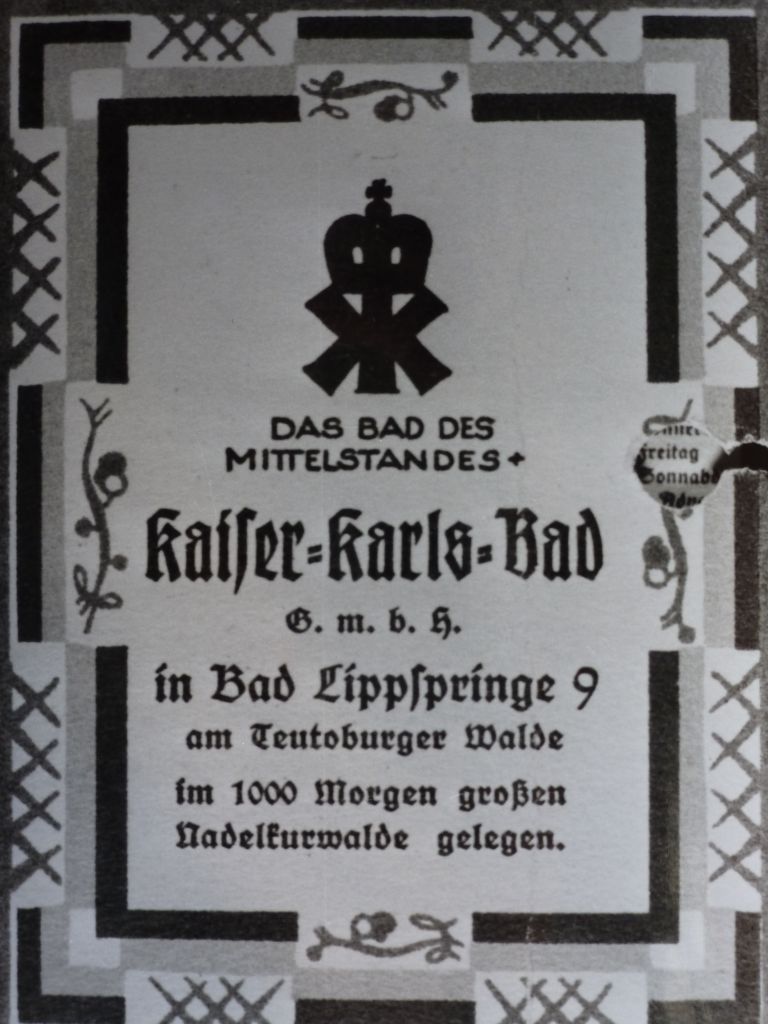 Kaiser-Karls-Bad, Werbeanzeige ca. 1927,2