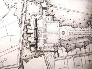 Plan der neuen Parkanlagen im Kaiser-Karls-Park, um 1954